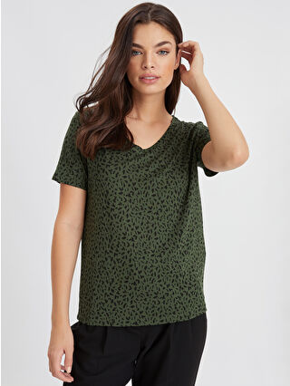 Koyu Yeşil Baskılı