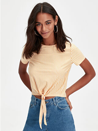 Mustard Yellow Striped