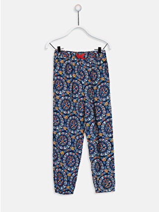 Koyu Lacivert Baskılı