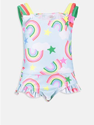 Bright Turquoise Printed