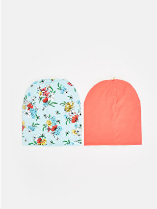 Açık Mavi Baskılı