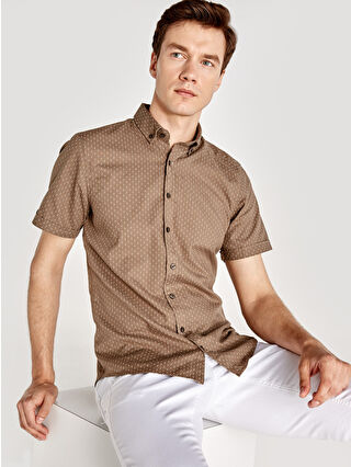 Açık Kahverengi Baskılı