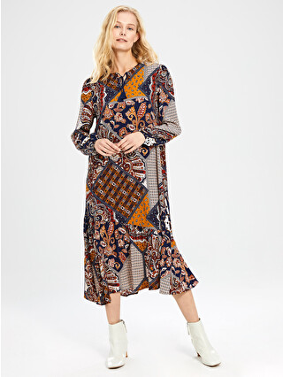 Navy Printed