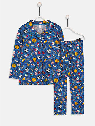 Navy Printed