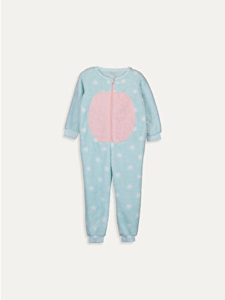 Pastel Mavi Baskılı