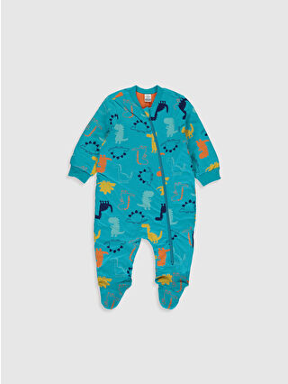 Açık Turkuaz Baskılı