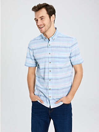 Nil Yeşili Çizgili