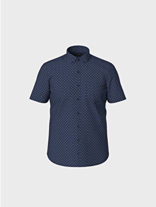 Dark Navy Printed