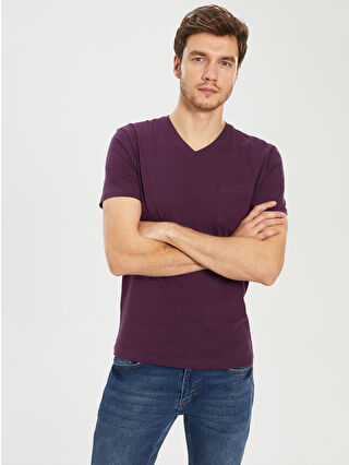 Açık Bordo Çizgili