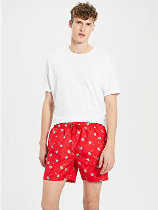 Bright Coral Printed