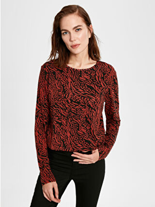 Yanık Turuncu Baskılı