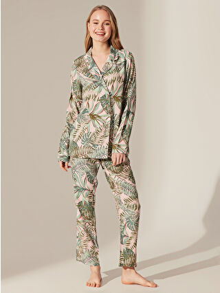 Açık Yeşil Baskılı