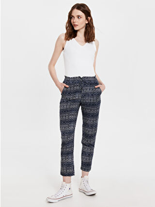 Dark Blue Printed