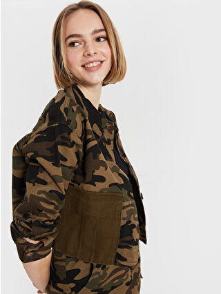 Koyu Yeşil Baskılı