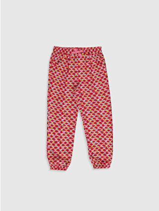 Koyu Kırmızı Baskılı