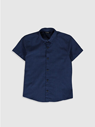 Açık Lacivert Baskılı