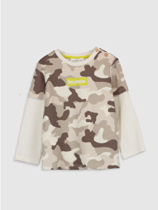 Açık Kahverengi Baskılı