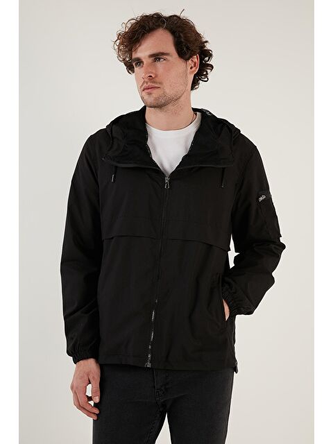 Buratti Kapüşonlu Fermuarlı Cepli Erkek Mont 571232 - S000000412-19351