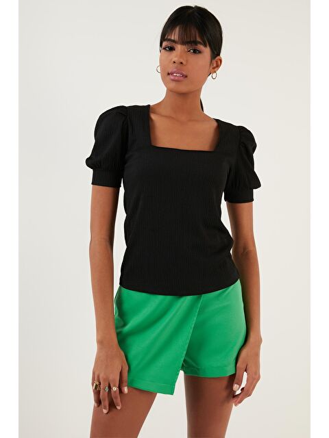 Lela Kol Detaylı Kare Yaka Bluz 5865037 - S000000382-19351