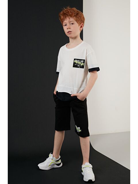 Lela % 100 Pamuk Baskılı Bisiklet Yaka 2'li Takım 59213413 - S000000125-20063