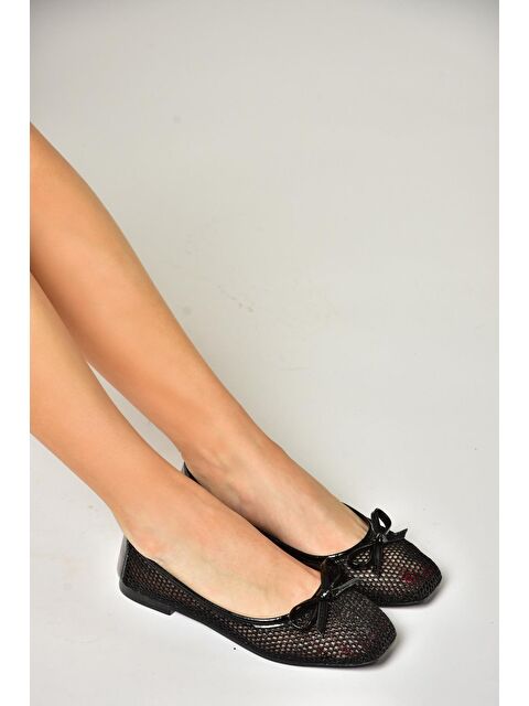 Fox Shoes S4763501 Siyah Kadın Babet - S000207792-19351