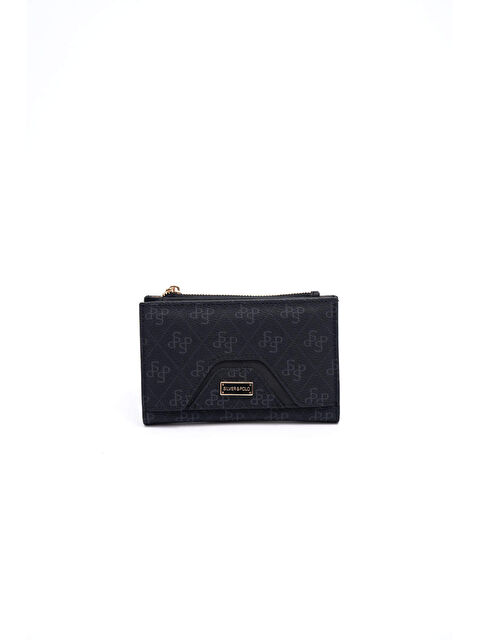 Silver Polo Kadın Baskılı Cüzdan 1056-46170 SILVER POLO BAYAN PORTFÖY M178 SİYAH-MAT SİYAH - S000507647-19351