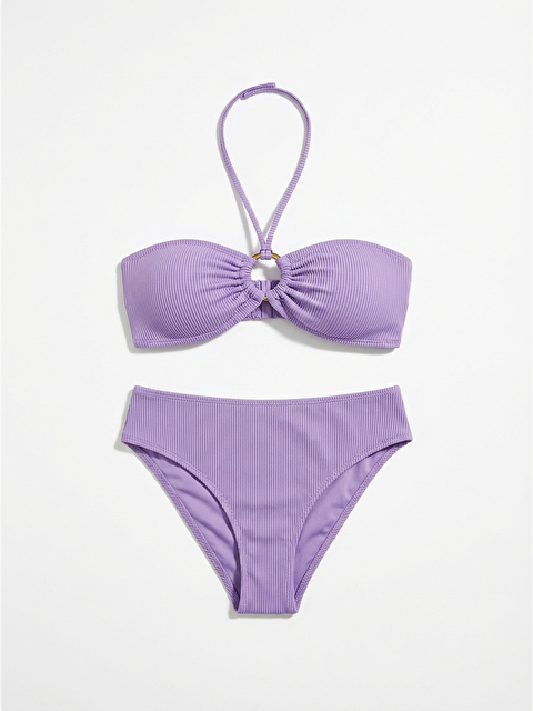 LOYA Lila Reps Boyundan Bağlamalı Tek Üst Bikini - S000512619-17878