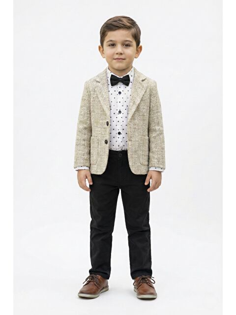 Mnk Baby & Kids Blazer Ceketli Gömlekli Erkek Çocuk Spor Takım Elbise M00792 - S000509480-19928