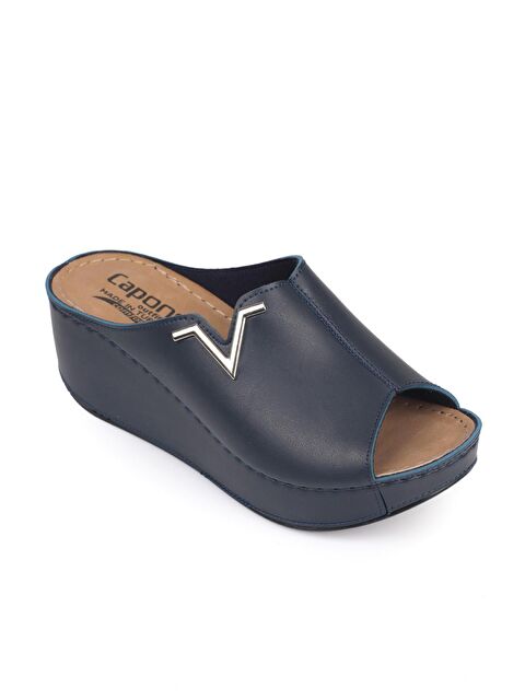 Capone Outfitters 6145 Kadın Dolgu Topuklu V Toka Terlik - S000161340-21164