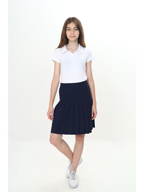 Toontoykids Kız Çocuk Yarı Piliseli Okul Etek - S000400445-21164