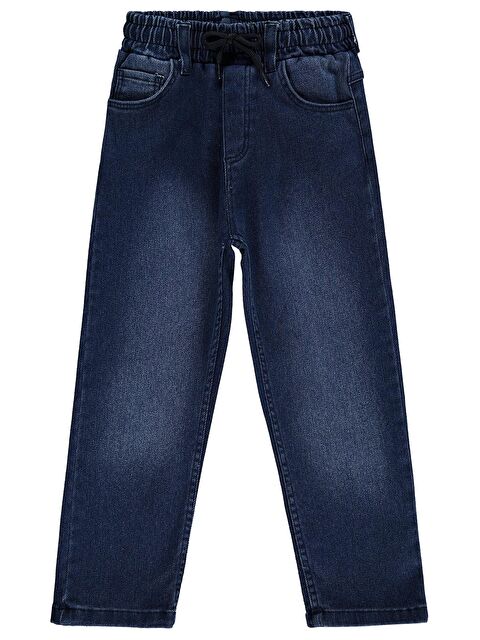 Civil Boys Beli Lastikli Jogger 6-9 Yaş Pantolon Jean - Mavi 7-8 Yaş - S000526620-19393