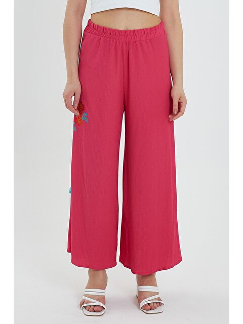 Rodi Kadın Yanı Nakışlı Bol Paça Pantolon 914 - S000231122-18686