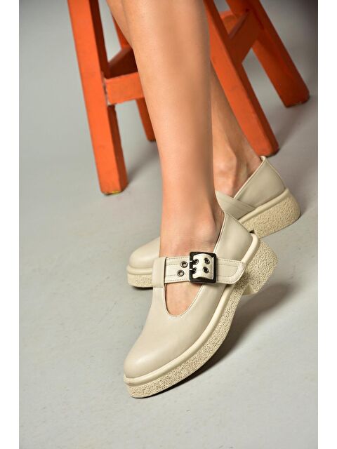 Fox Shoes S9960190 Bej Kadın Ayakkabı
