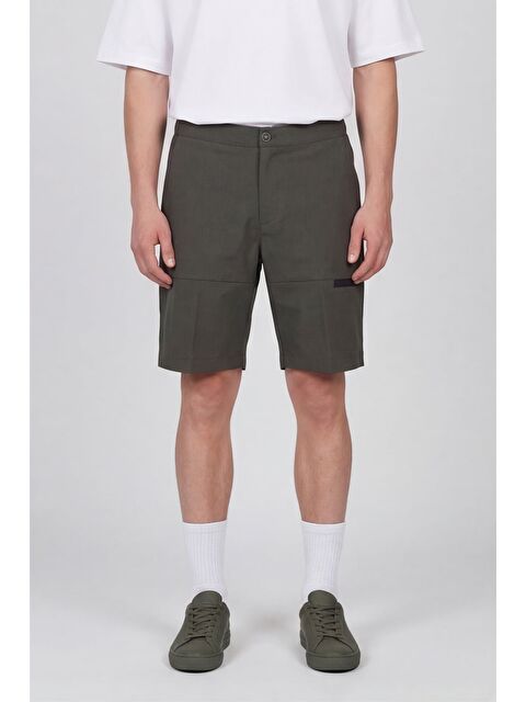 Sabri Özel Haki Bermuda Erkek Şort
