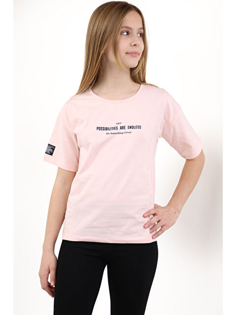 Toontoykids Kız Çocuk Baskılı Tişört - S000384765-20020