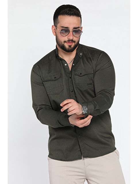 Mishar İtalia Erkek Cepli Çıtçıtlı Uzun Kol Gömlek - S000372949-18547