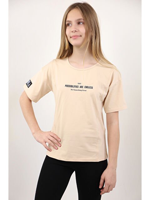 Toontoykids Kız Çocuk Baskılı Tişört - S000384765-19928