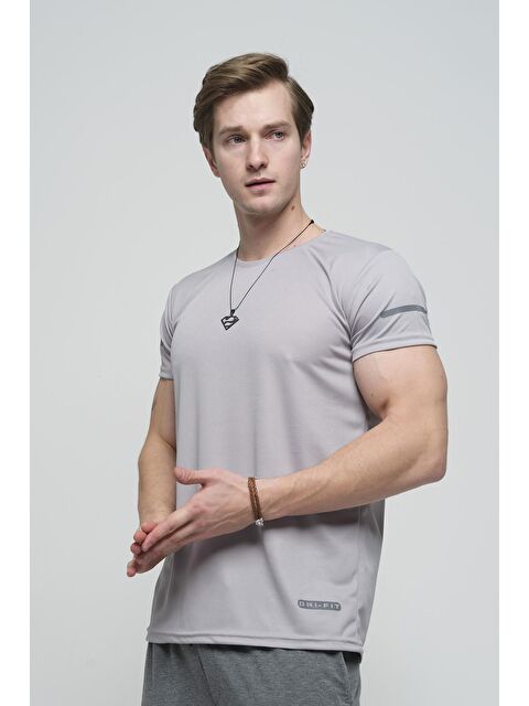 Oksit Cappi Mikro Polyester Slim Fit Performans Antrenman Sporcu Erkek Tişört - S000124717-20600