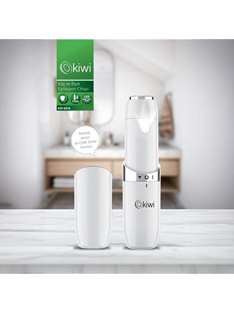 Kiwi KEP-6816 Kaş ve Bıyık Epilasyon Cihazı - Beyaz