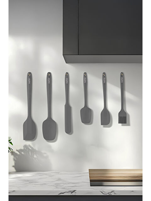 Nehir Lenora Gri 6 Parça Silikon Servis Takımı - S000518557-20600