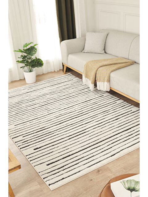 Konfor Halı Konfor Jung 7187 Modern Dokuma Yumuşak Post Shaggy Halı-80x150 - S000518560-19966