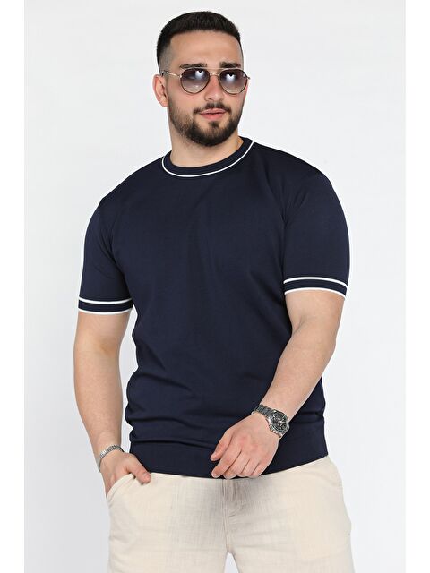 Mishar İtalia Bisiklet Yaka Erkek Triko Tişört - S000373001-21164