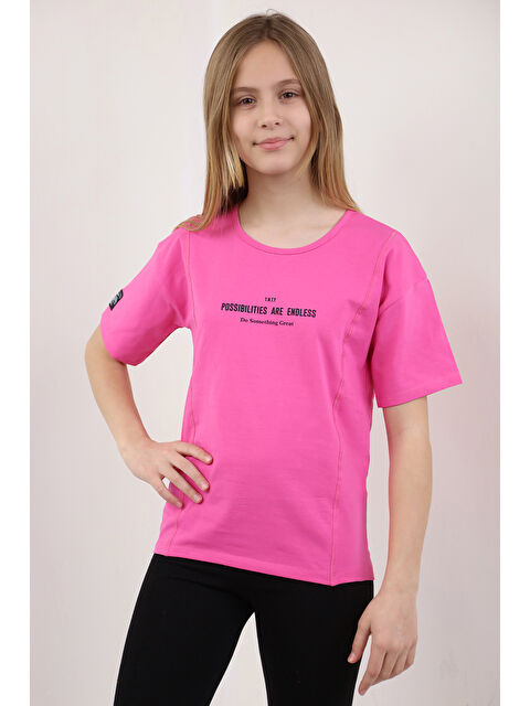 Toontoykids Kız Çocuk Baskılı Tişört - S000384765-18686