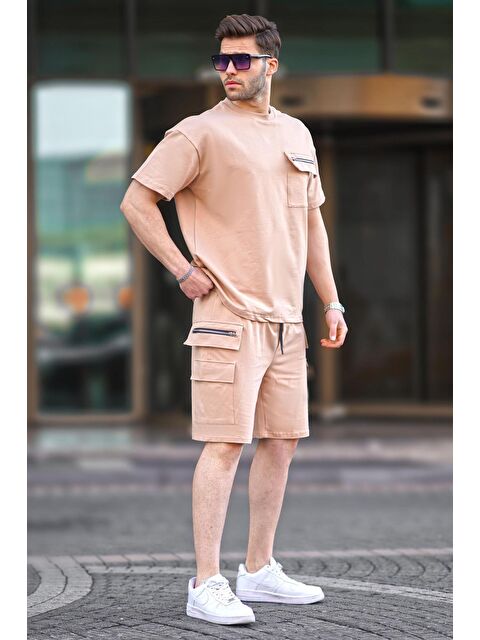 Madmext Vizon Cep Detaylı Erkek Şort Takımı - S000162587-26429
