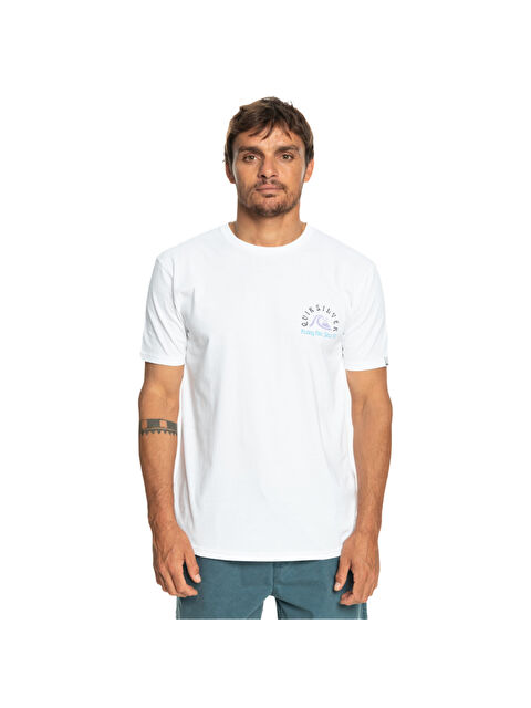 Quiksilver Originalbarrel Erkek Beyaz Tişört - S000489040-20063