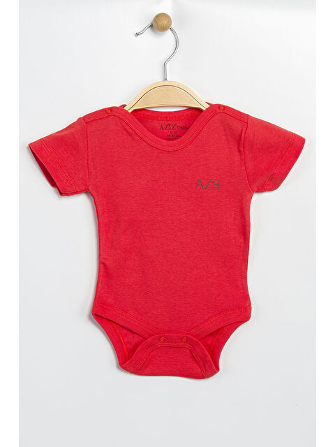 AZİZ BEBE Erkek Kız Bebek Çıtçıtlı % 100 Pamuk Body & Zıbın - S000383588-20013