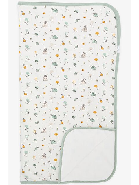 Breeze Yenidoğan Bebek Battaniyesi Bahar Temalı Ekru (75 X 85 Cm) - S000518592-19965