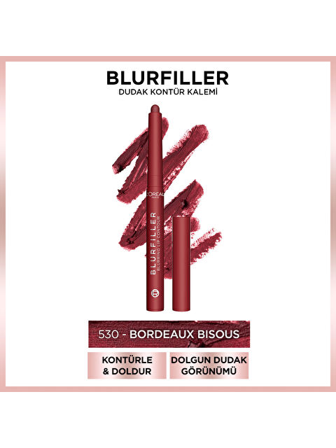 L'Oreal Paris L'Oréal Paris Blurfiller Dudak Kontür Kalemi - 530 Bordeaux Bisous