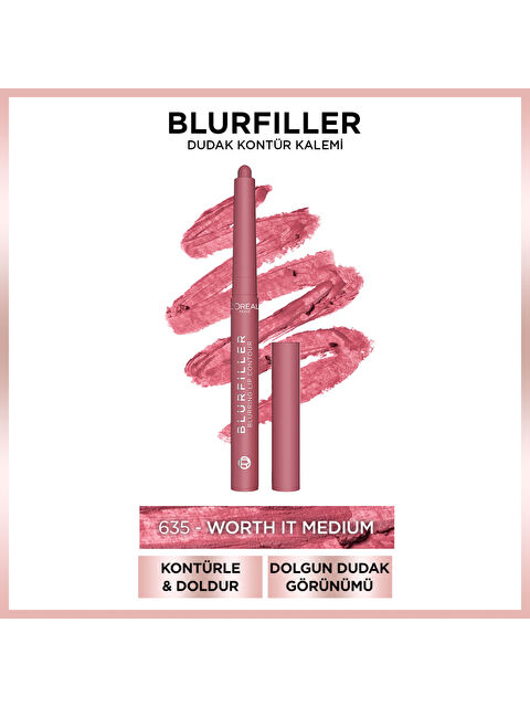 L'Oreal Paris L'Oréal Paris Blurfiller Dudak Kontür Kalemi - 635 Worth It Medium