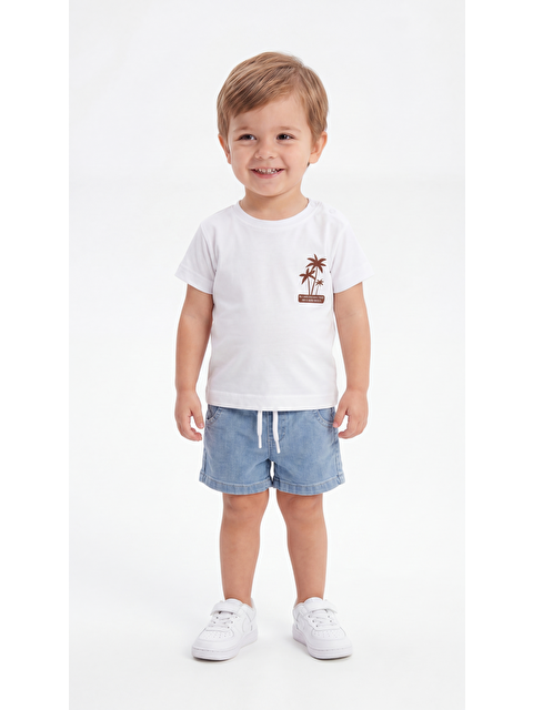 Mışıl Kids All I Need Are Palm Trees And A Warm Breeze Baskılı Erkek Bebek Alt Üst Takım